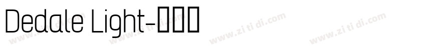 Dedale Light字体转换